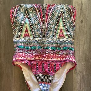 Strapless One Piece Suit